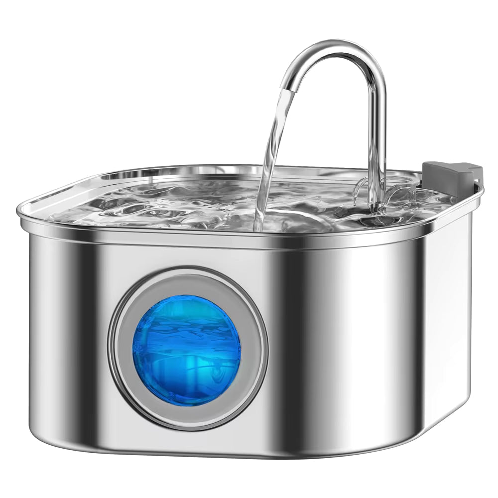 PawLeafy™ - 3.2L Stainless Steel Smart Pet Water Fountain