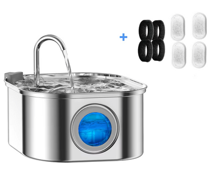 PawLeafy™ - 3.2L Stainless Steel Smart Pet Water Fountain