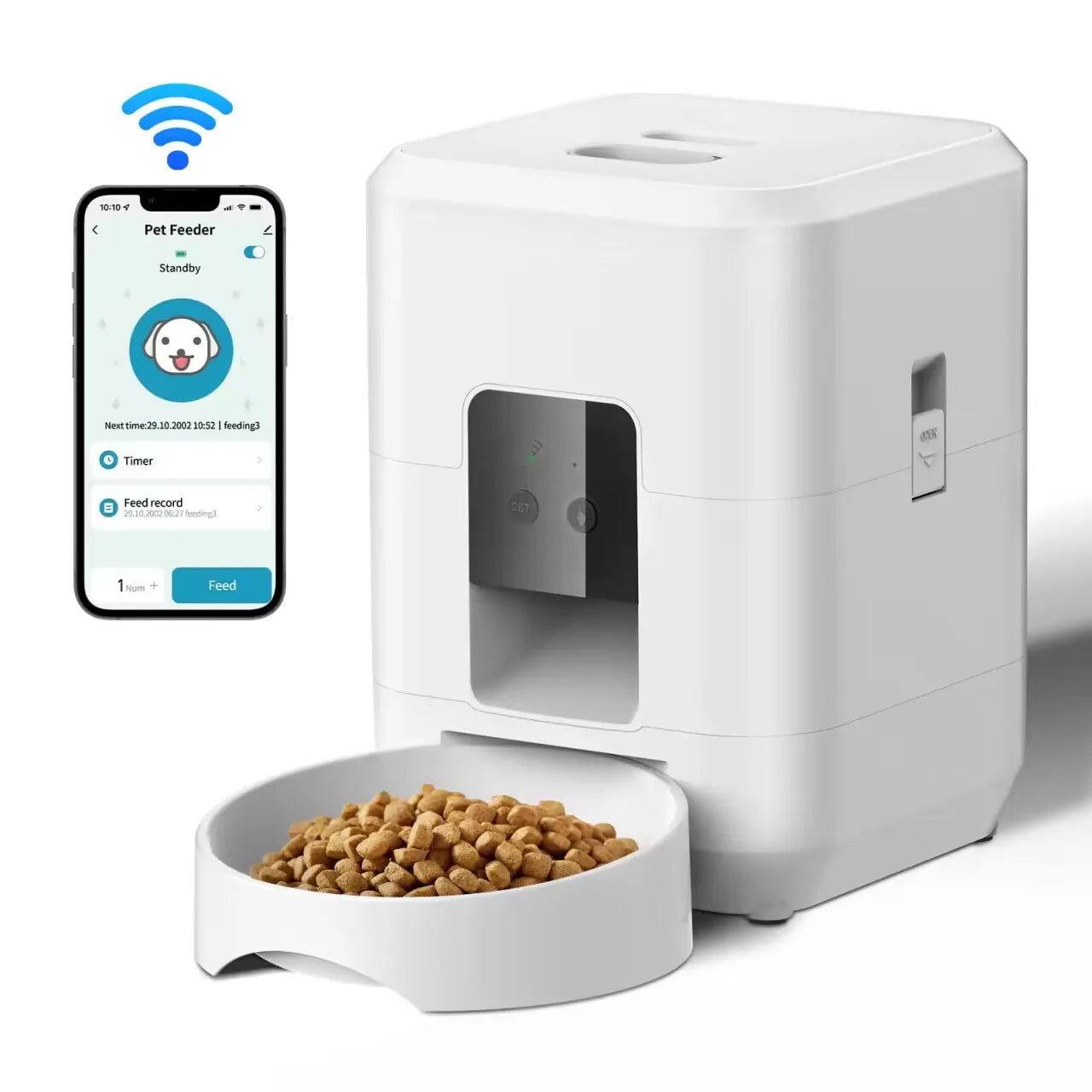 PawLeafy™ - Smart WiFi Pet Feeder for Dogs and Cats